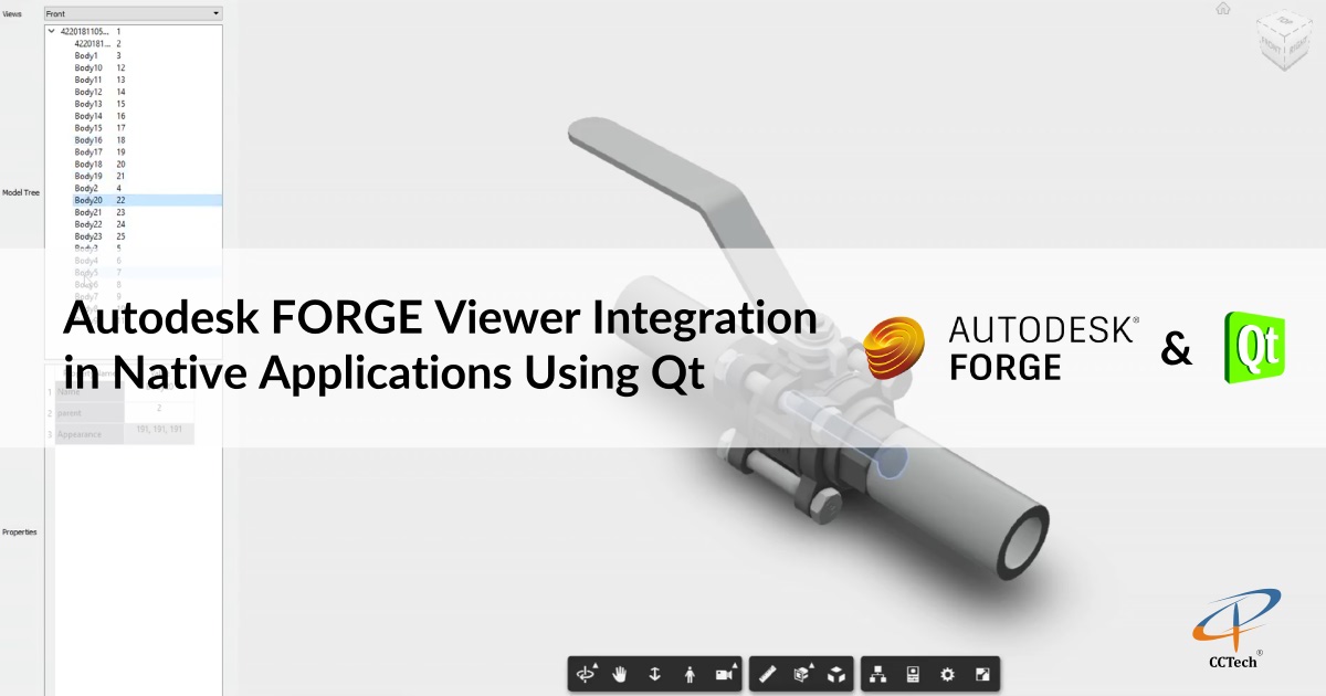 Autodesk FORGE Viewer Integration In Native Applications Using Qt